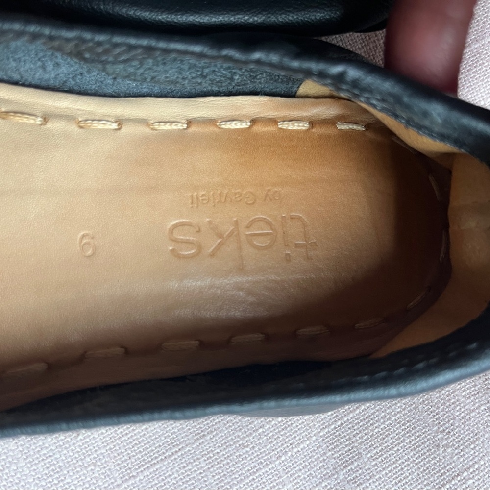 Tieks Black Leather Flats - Picture 3 of 3